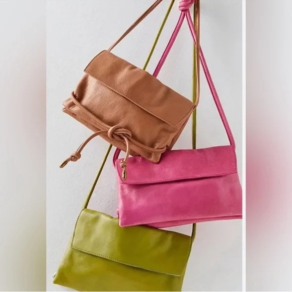 Free People Nicola Crossbody Leather Bag Pink - Picture 4 of 15